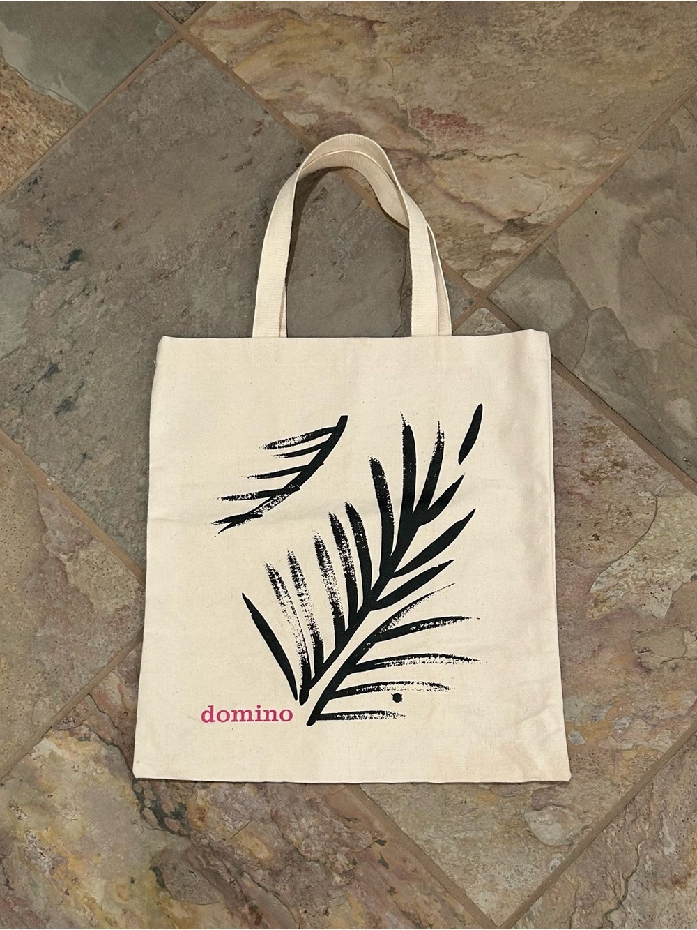Domino Magazine Palm Leaf Canvas Tote Bag